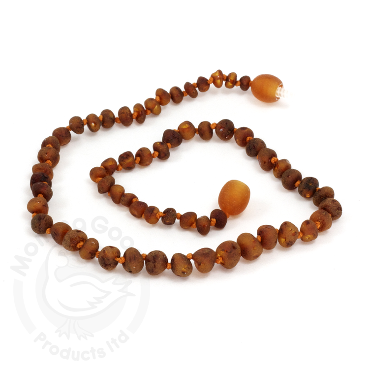 Amber Necklace - Unpolished Baroque Cognac - Crunch Natural Parenting is where to buy