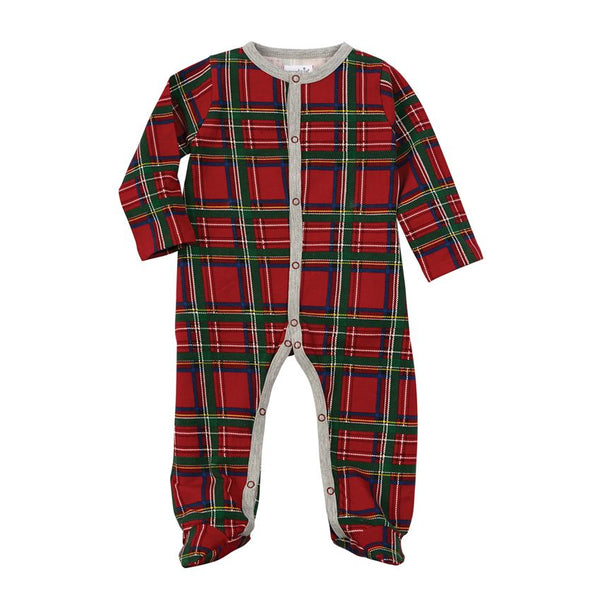Christmas Plaid Footed Sleeper - Crunch Natural Parenting is where to buy