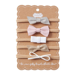 Leather Bow Infant Headband Set - Crunch Natural Parenting is where to buy