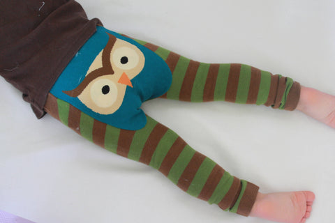 Doodle Pants Woodland Owl Leggings - Crunch Natural Parenting is where to buy