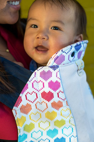 Standard Size/Standard Straps Kinderpack Carrier  - Knitted Hearts with Koolnit - Crunch Natural Parenting is where to buy