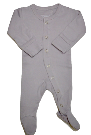 Organic Long Sleeve Jammies - Light Grey - Crunch Natural Parenting is where to buy