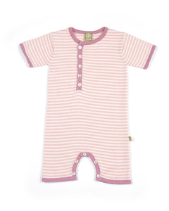 Pink Striped Lux Romper - Crunch Natural Parenting is where to buy