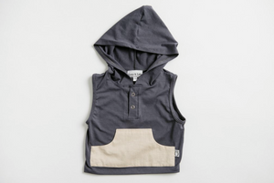 Montauk Hoodie - Slate - Crunch Natural Parenting is where to buy