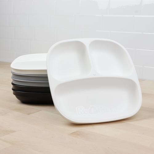 Re-Play Toddler Tableware - Monochrome Divided Plates - Crunch Natural Parenting is where to buy
