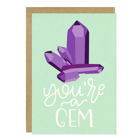 "You’re A Gem" Greeting Card - Crunch Natural Parenting is where to buy