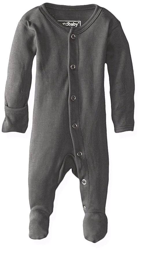Organic Long Sleeve Jammies - Grey - Crunch Natural Parenting is where to buy